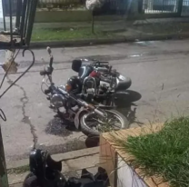 Amarok embistió a una moto y se dio a la fuga, el herido tiene cinco costillas rotas