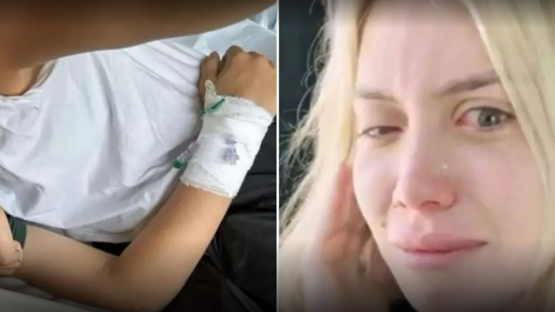 Internaron al hijo de Wanda: tuvieron que ponerle suero