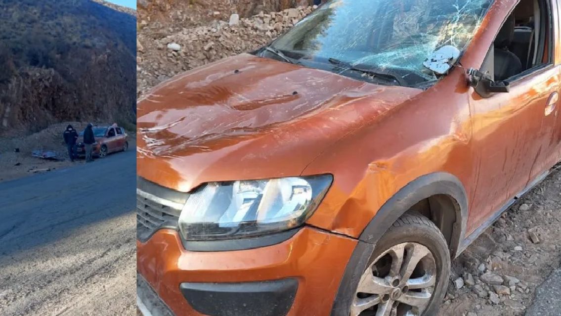 Martes accidentado en Humahuaca: un terrible vuelco dej� un auto destruido 