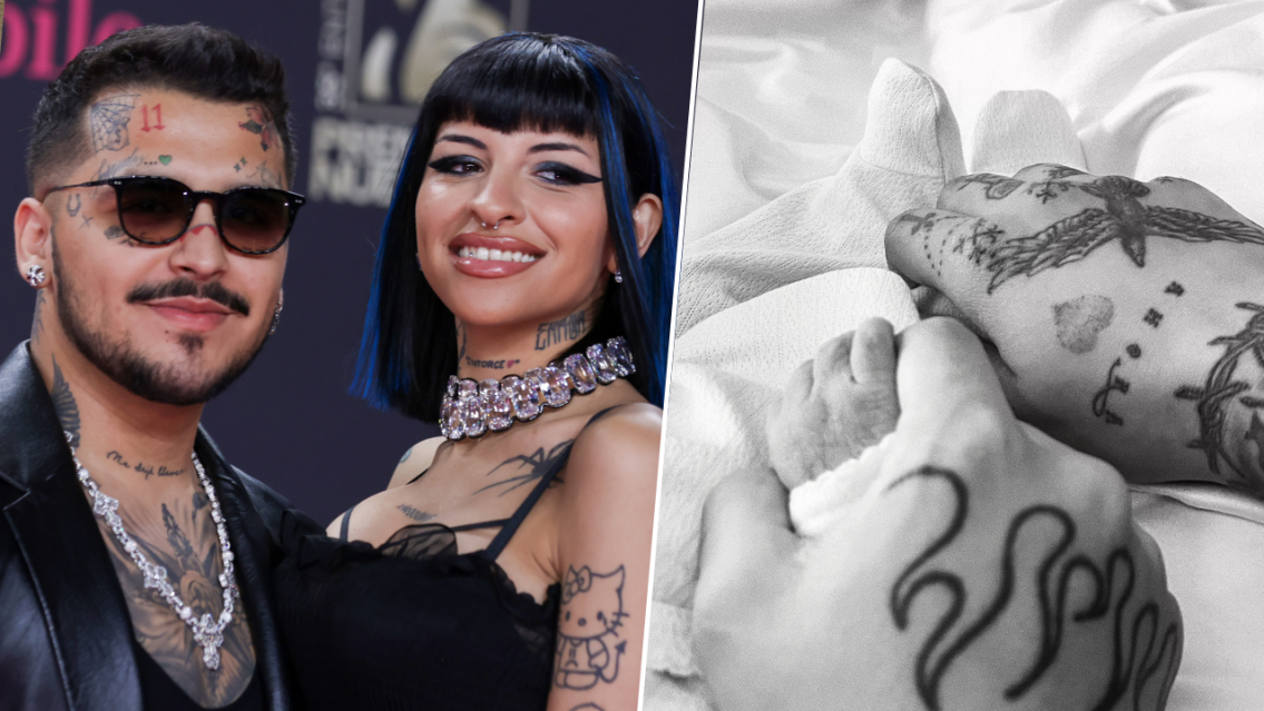 Con una tierna foto, Cazzu y Nodal anunciaron el nacimiento de su hija