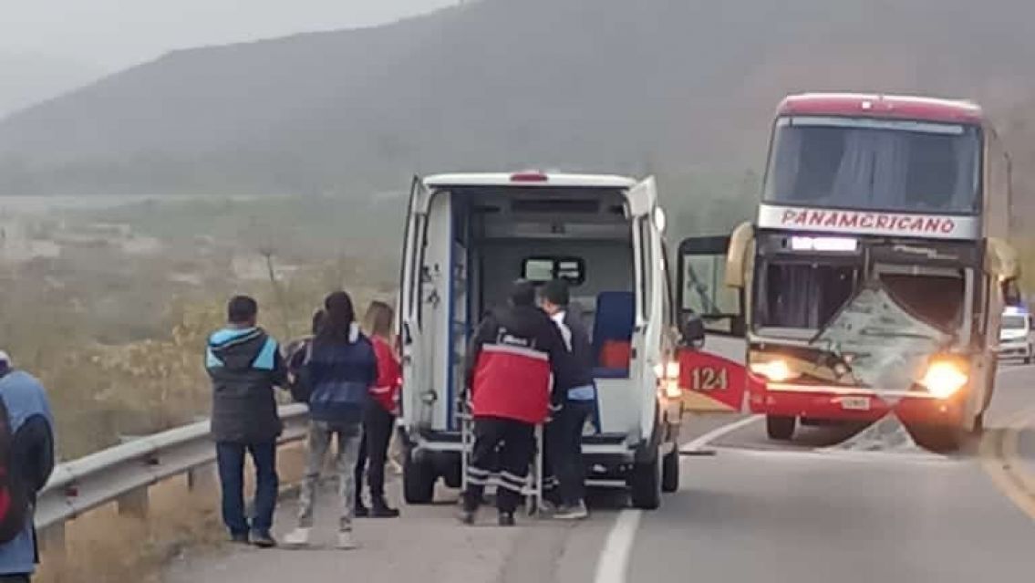 Terrible choque en Barcena: Un colectivo contra un cami�n