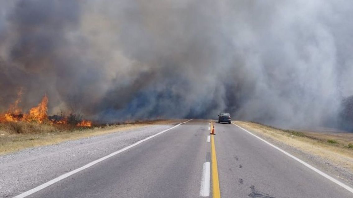 Corte total de tr�nsito en la ruta 66 bis