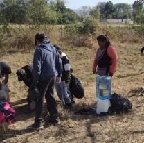 Jujeñitos realizaron mantenimiento a espacios verdes en Río Blanco