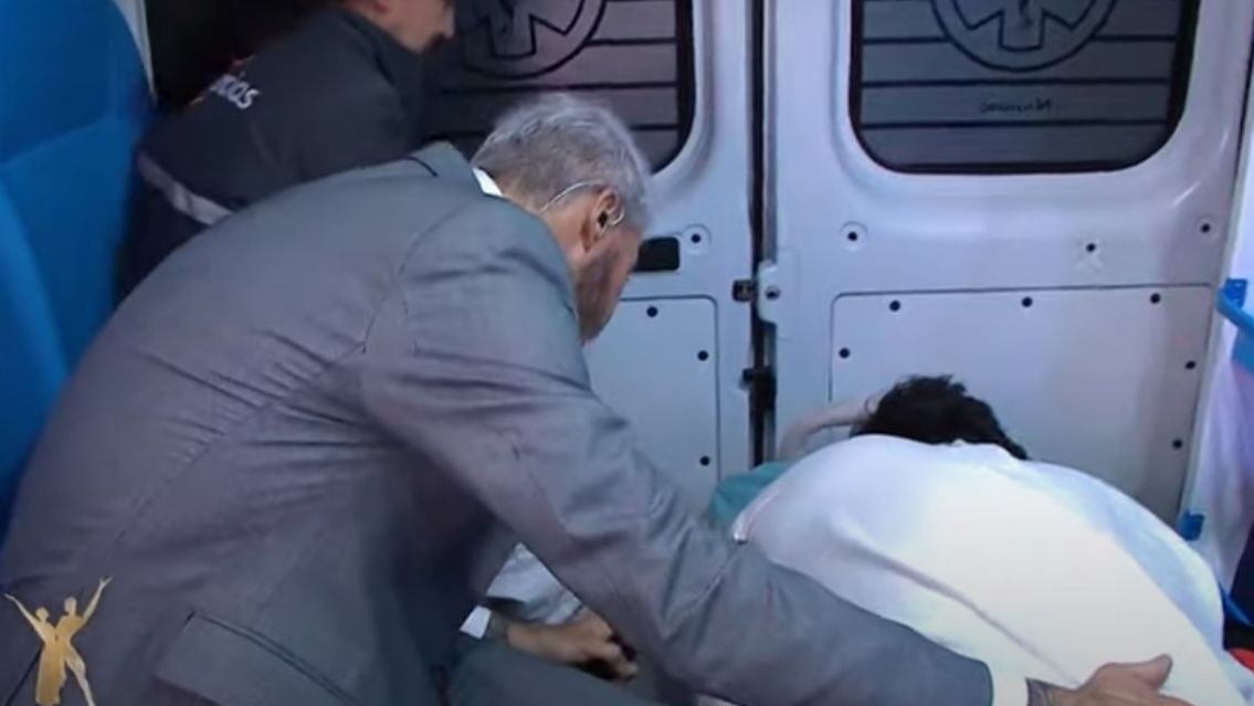 El mal momento que pas� Holder con Tinelli: tuvo que ser asistido por una ambulancia