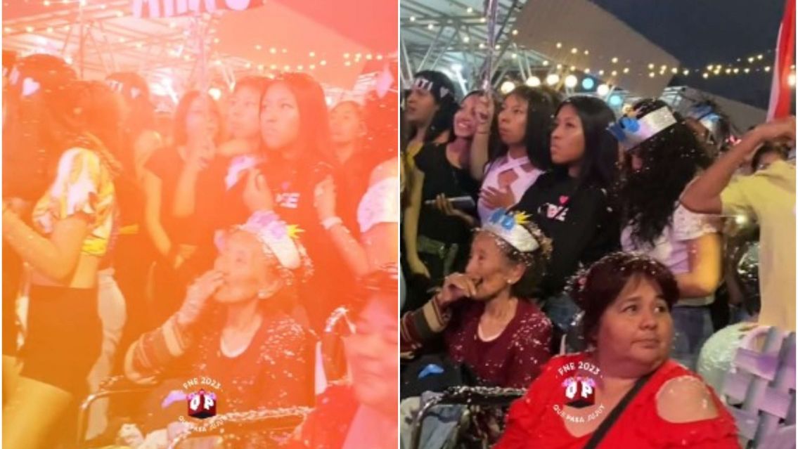 La abuelita que apareció en la FNE y emocionó a todos con sus lagrimas