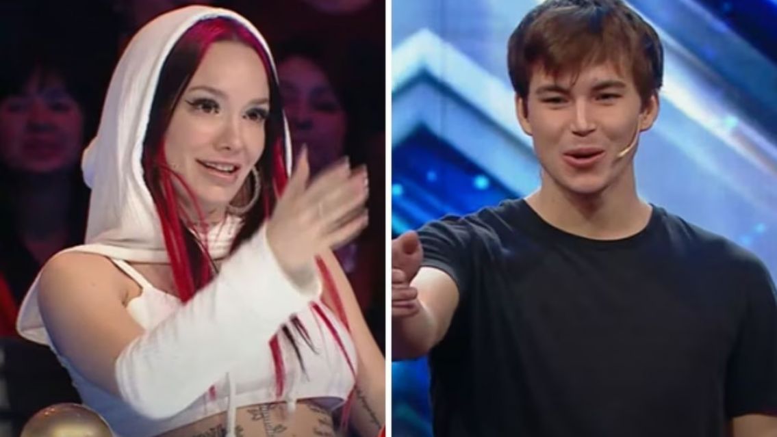Un mago se quiso levantar a la Joaqui en Got Talent: Se puso colorada