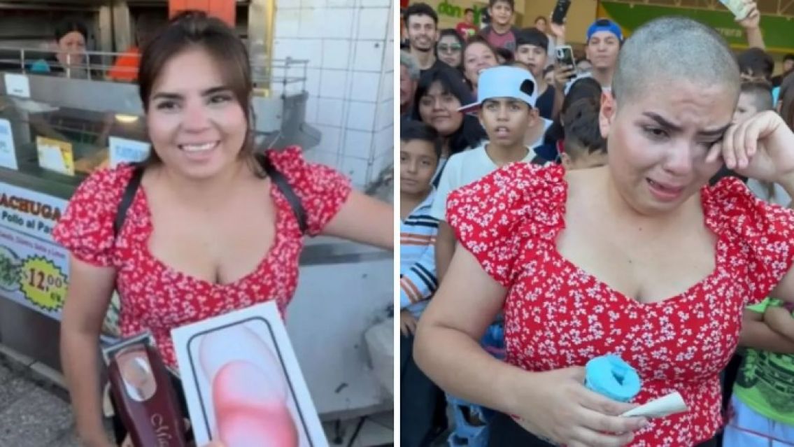 Se rapó toda la cabeza para ganarse un iPhone 15, perdió y todo terminó de la peor manera
