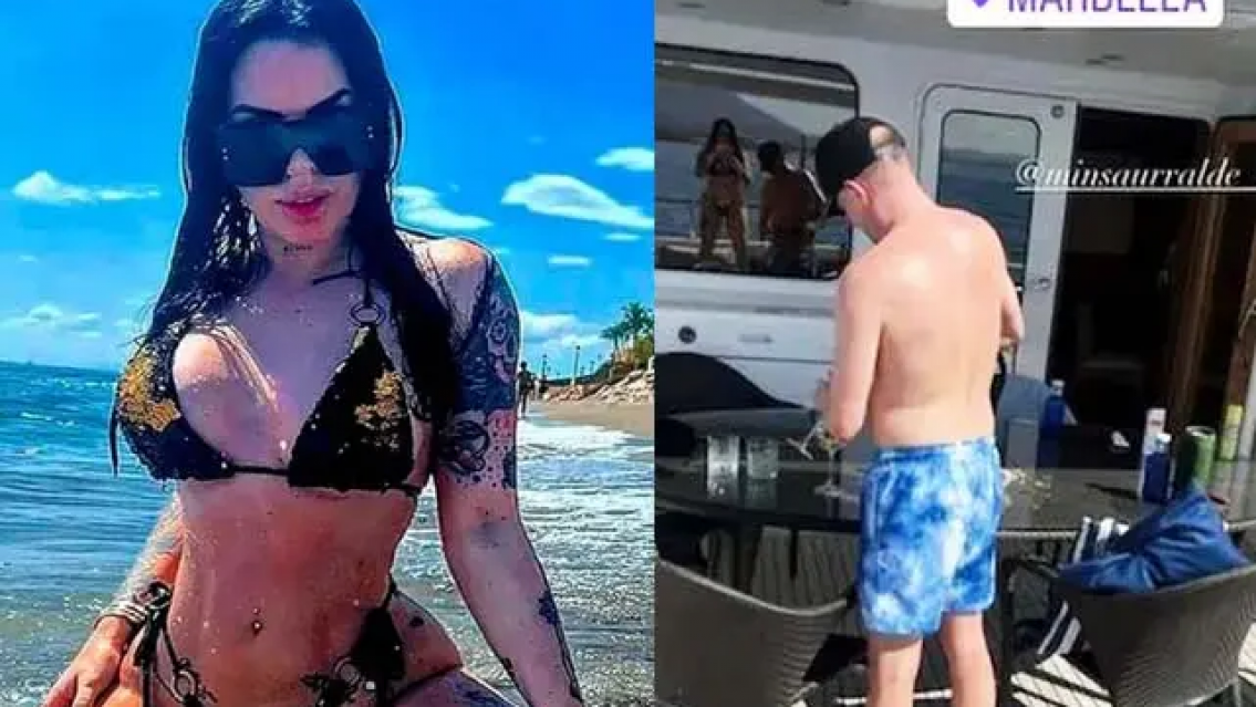 Caro el chiste, cuánto vale por día el yate en el que se vio a Insaurralde con su nueva novia