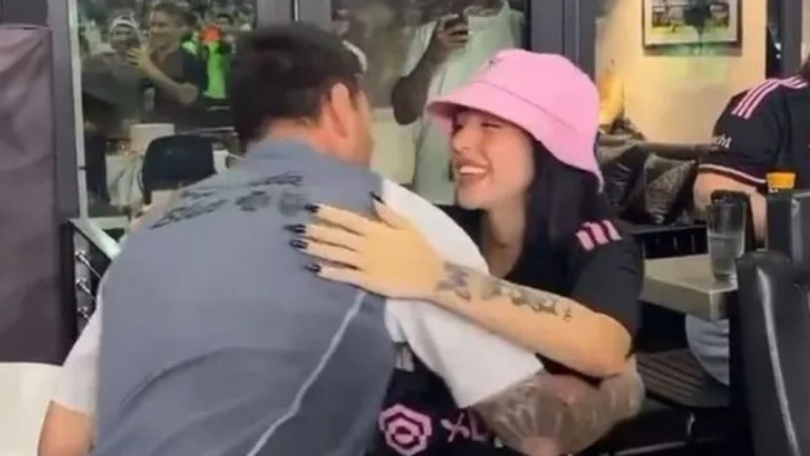 Lionel Messi se emocion� al ver a Nicki Nicole, Bizarrap y Peso Pluma en el Inter Miami