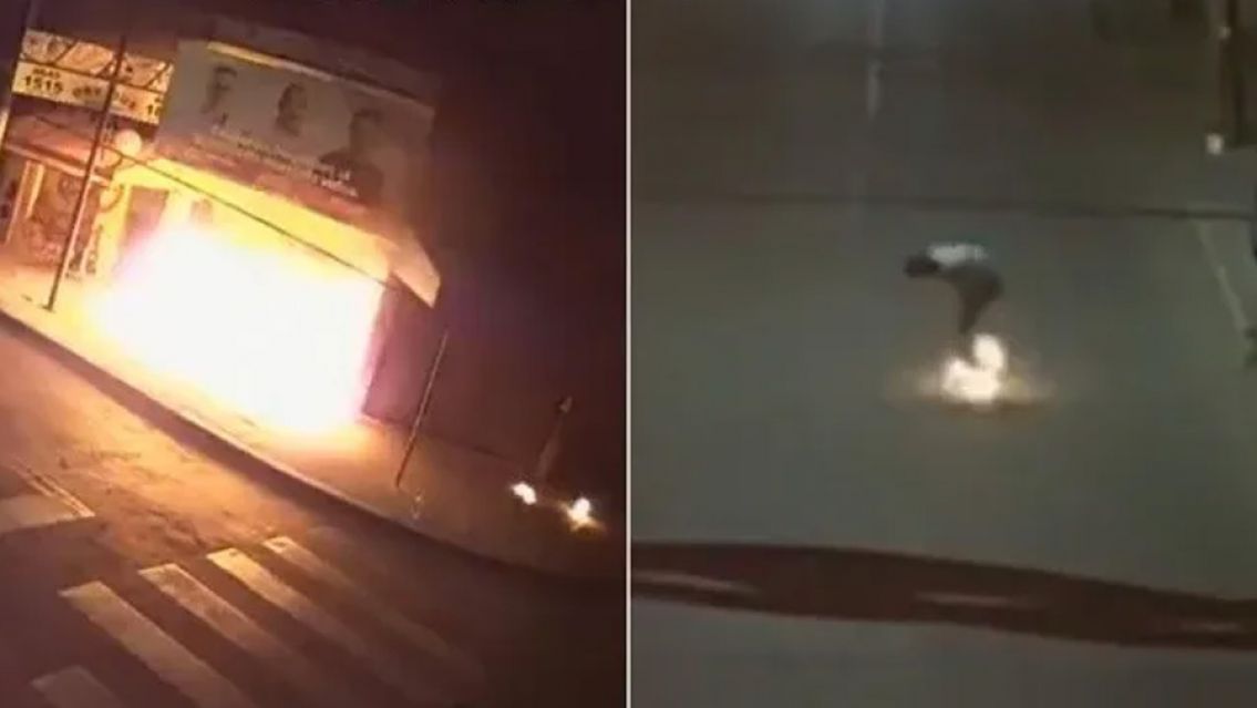 Quiso prender fuego una sede del PRO y se incendió él: así lo encontraron