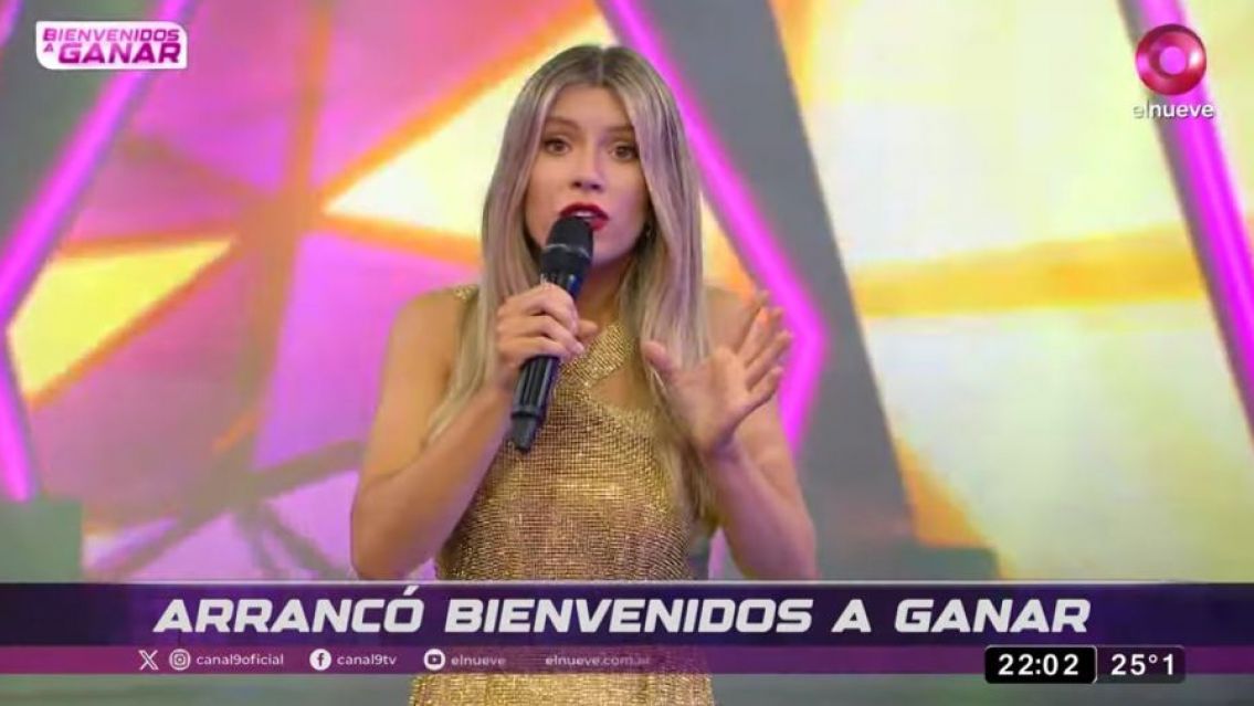 Laurita Fernández debutó en Canal 9 con Bienvenidos a Ganar: este rating hizo