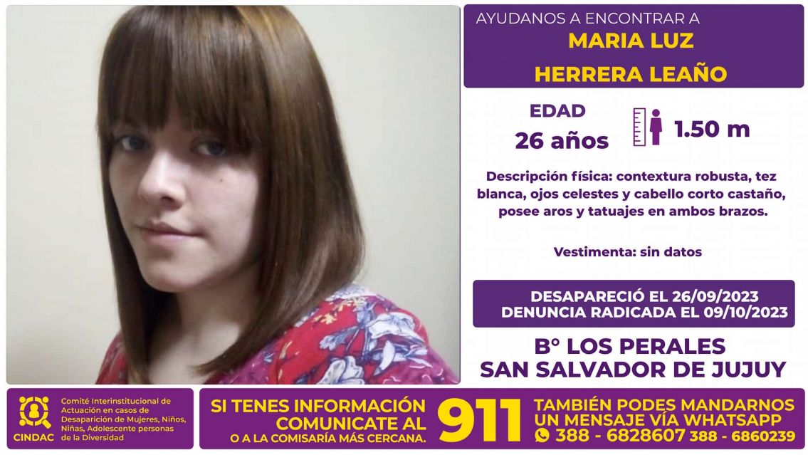 María Luz desapareció hace dos días en Jujuy: la buscan por todas partes