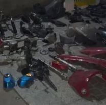 Desbarataron tremendo desarmadero de motos en Jujuy pero no hay detenidos