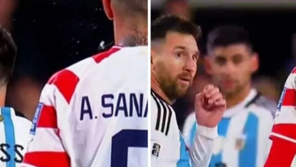 Se conoci� un video in�dito del escandaloso "escupitajo" de Tony Sanabria a Lionel Messi