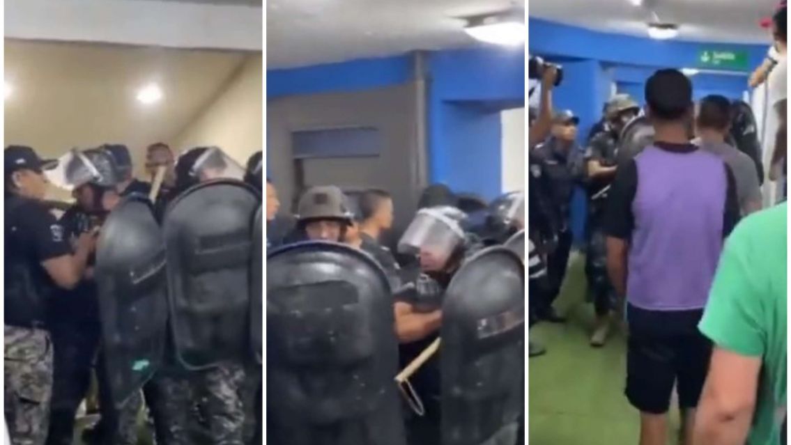 As� fue la pol�mica salida Comesa�a del estadio: Se conoci� el video