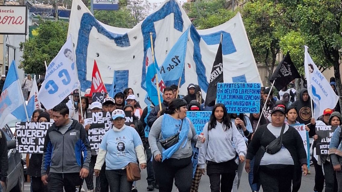 Masiva marcha en Jujuy: la CCC al frente del reclamo por mercader�a