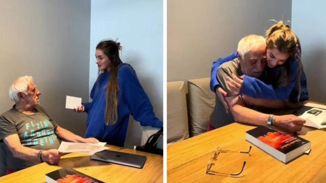 El hermoso gesto de una nieta con su abuelito fan�tico de Boca: "Vas a estar en Brasil"