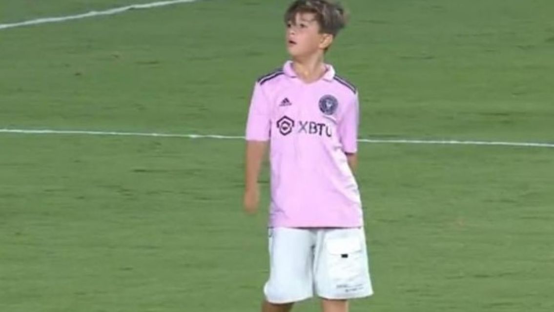 El video del golazo con el que Thiago sorprendió a Messi y Antonela