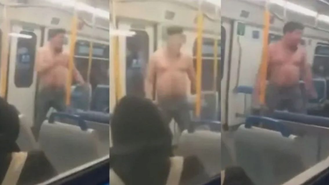 Un militante de libertario sacado y a los manotazos porque un peronista se burló de él en el tren