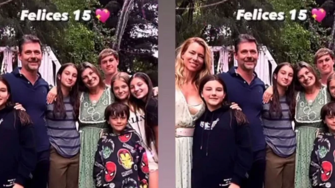 Indiana Cubero ahora s� festej� sus 15 con Nicole Neumann y el pap� est� re caliente