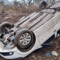 Impresionante vuelco de un remis en la ruta 34: Hay varios internados