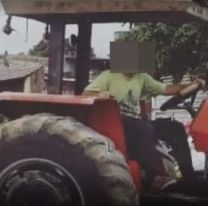 Mujer fue aplastada por la rueda de un tractor en la ruta