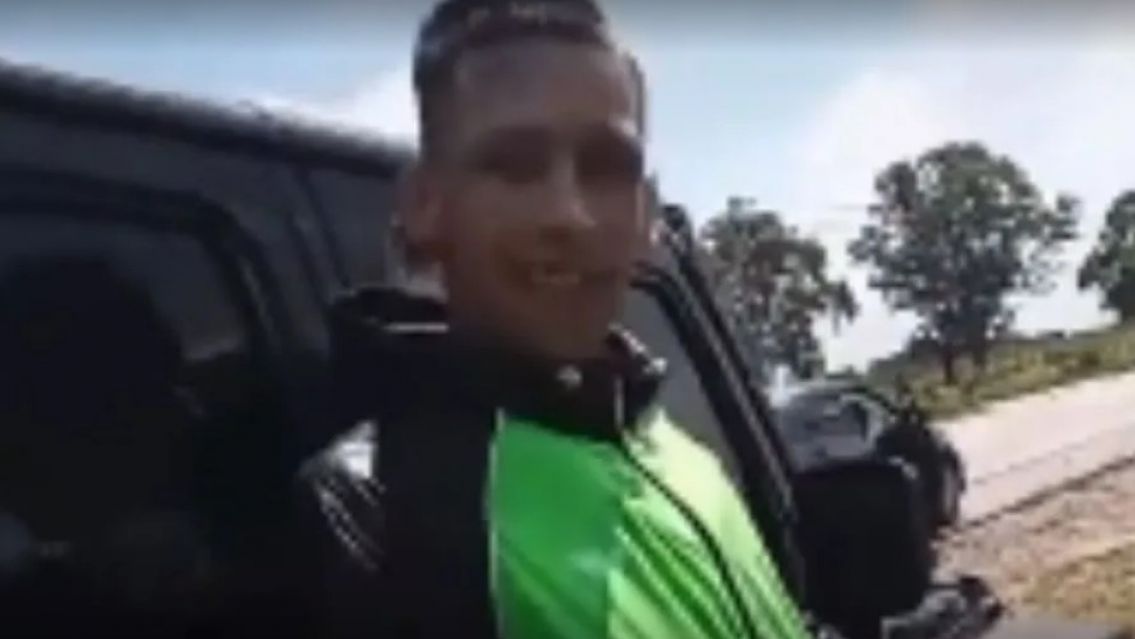 L- Gante se qued� sin nafta y empez� a los gritos: se qued� varado en...