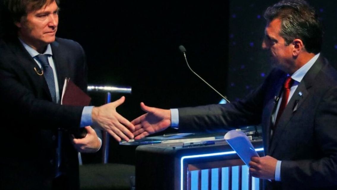 Sorpresivos cambios a días del debate del balotaje: Milei pierde confianza ante Massa