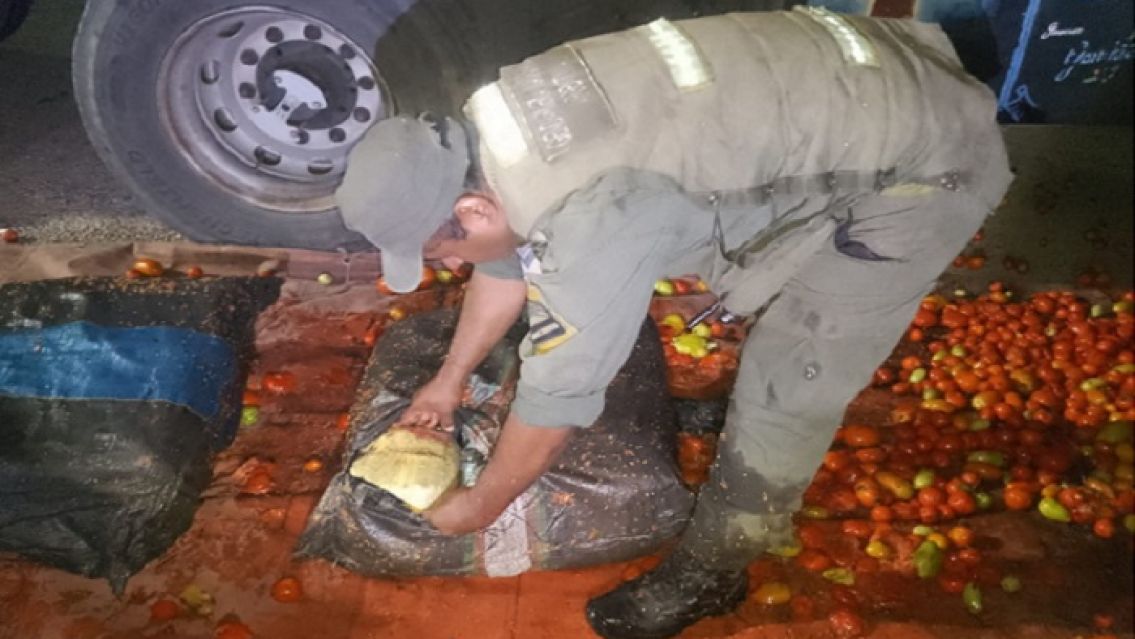 Tomates voladores: secuestraron un cargamento de marihuana en Jujuy