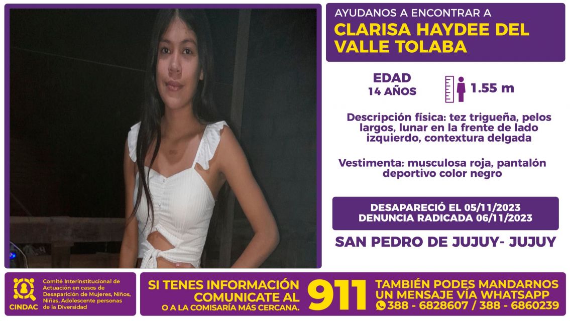 Desapareció Clarisa en San Pedro y la buscan por todas partes