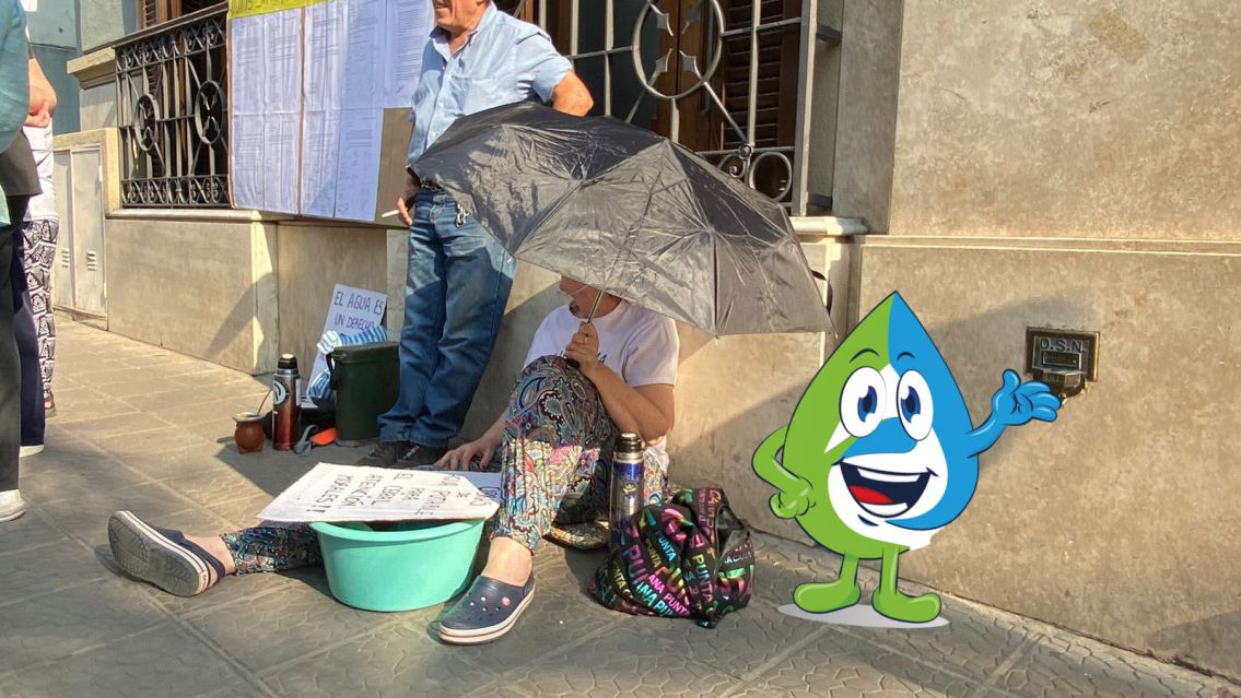 Con juje�os encadenados, Agua Potable apenas prometi� un relevamiento
