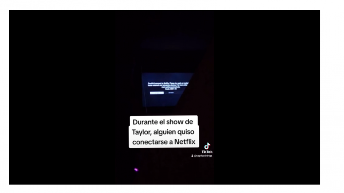 "Ni en pedo" y una pantalla que no funcion�, exabrupto y falla t�cnica en el show de Taylor Swift en el pa�s