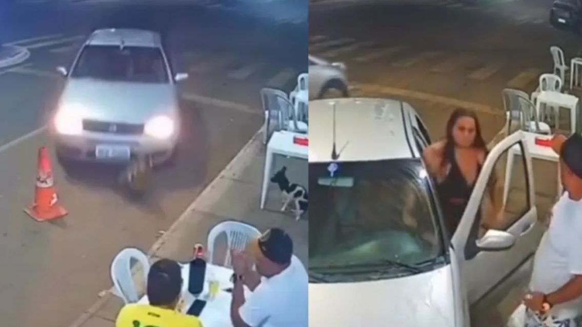 [VIDEO] Joven fue a tomar con sus amigos y la dej� sola: su esposa lo atropell�