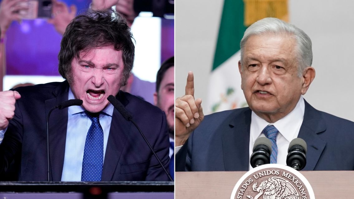 El presidente de México tildó a Javier Milei de "facho ultraconservador"