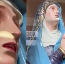 Una estatua de la Virgen Mar&iacute;a comenz&oacute; a "llorar" en una peregrinaci&oacute;n