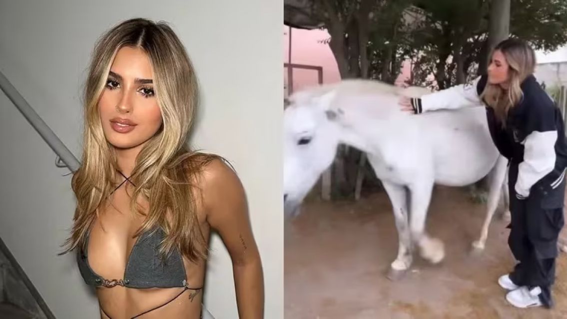 El mal momento que vivió Julieta Poggio: acarició a un caballo y fue atacada