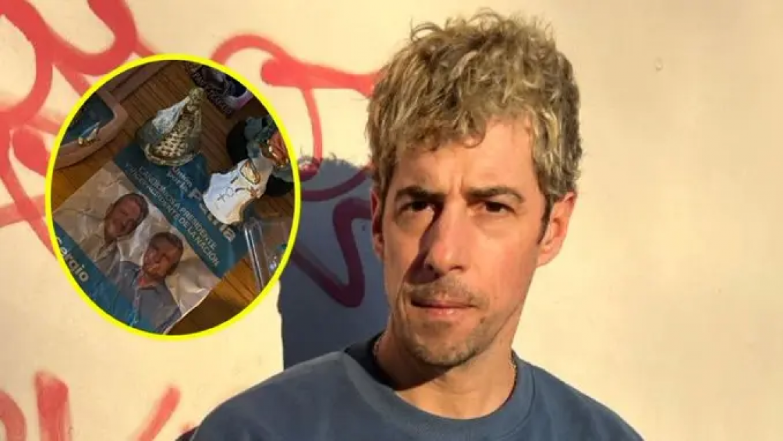 Esteban Lamothe arm� un "altar religioso" por el balotaje, salieron a fulminarlo