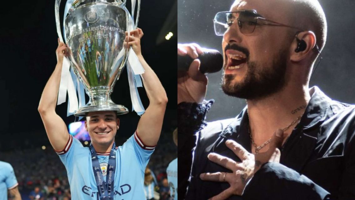 Julián Álvarez apareció muy cerca de Abel Pintos: Justo lo filmaron