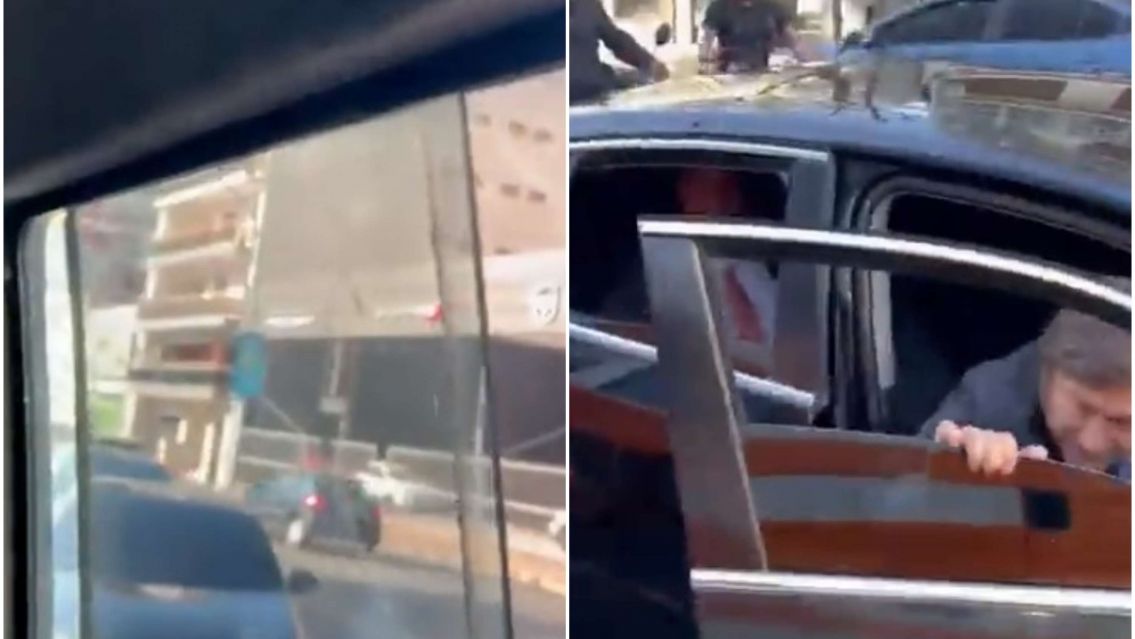 Un nene filmó a Milei desde el transporte y tuvo una reacción inesperada del presidente electo