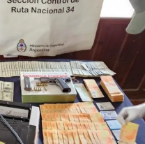 ¿A dónde iban? Llevaban dólares y armas de guerra en plena Ruta Nacional 34