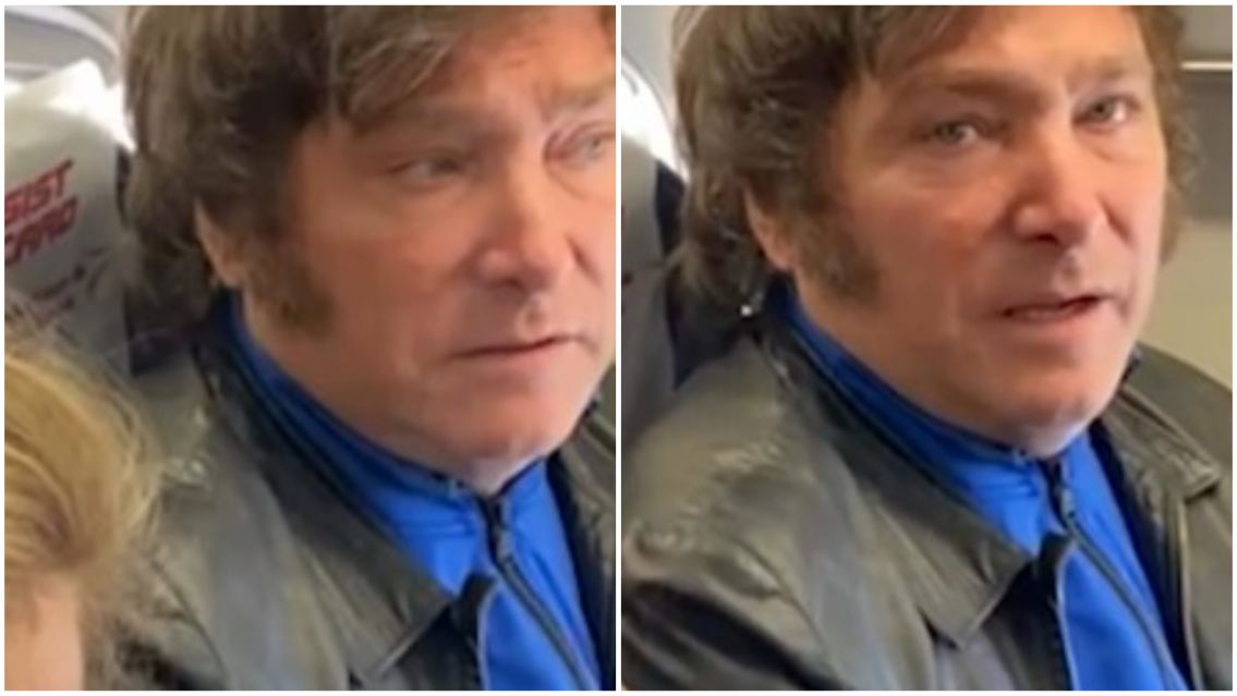 Chilena encaró a Milei en pleno vuelo y no consiguió lo que pidió