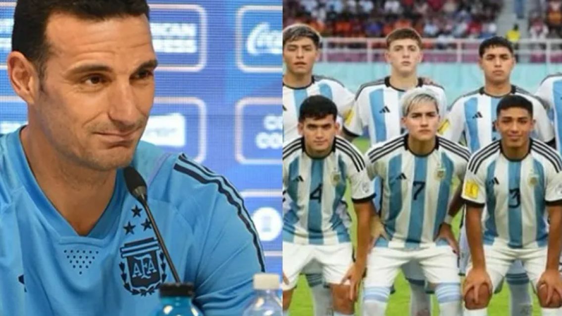 El emocionante mensaje de Scaloni para la selecci�n Sub 17: "Yo estoy orgulloso de ustedes"