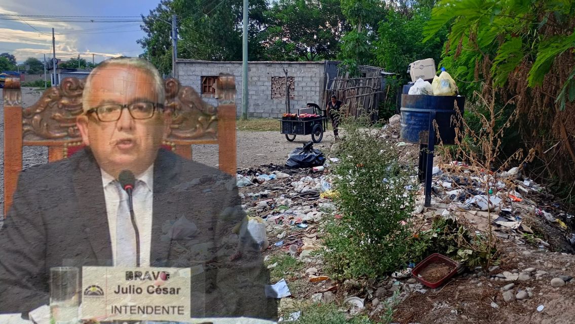 Barrios de San Pedro tapados de basura y Bravo mira para otro lado