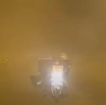 Norteña se robó un televisor enorme, quedó filmada y lograron detenerla