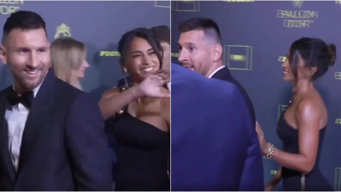 Lo que no viste de la entrega del Bal�n de Oro, Messi, Anto y Sofi Mart�nez. De pel�cula