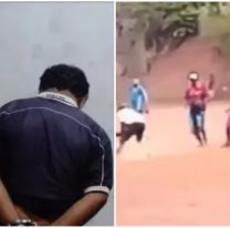 Árbitro endemoniado abrió como campera a jugador de fútbol en pleno partido