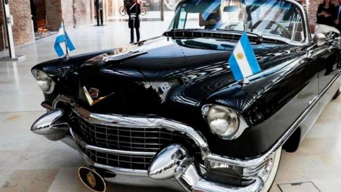 Milei podr�a usar el Cadillac descapotable de Per�n: en la asunci�n como presidente