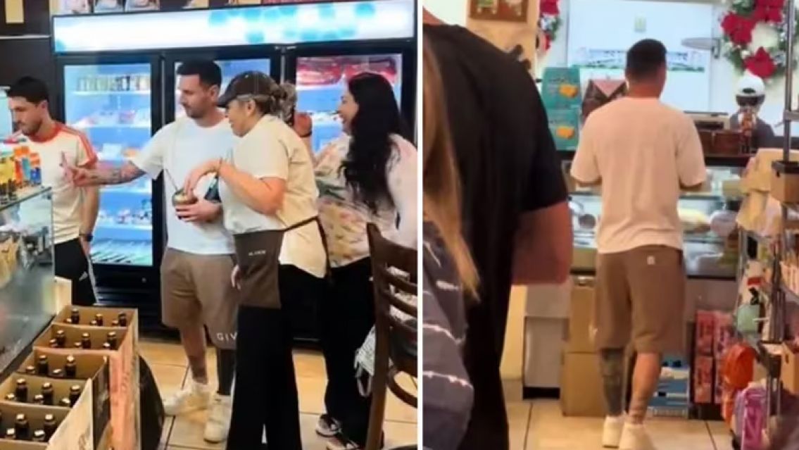 Messi sali� a comprar al kiosco en Miami y un detalle llam� la atenci�n de todos
