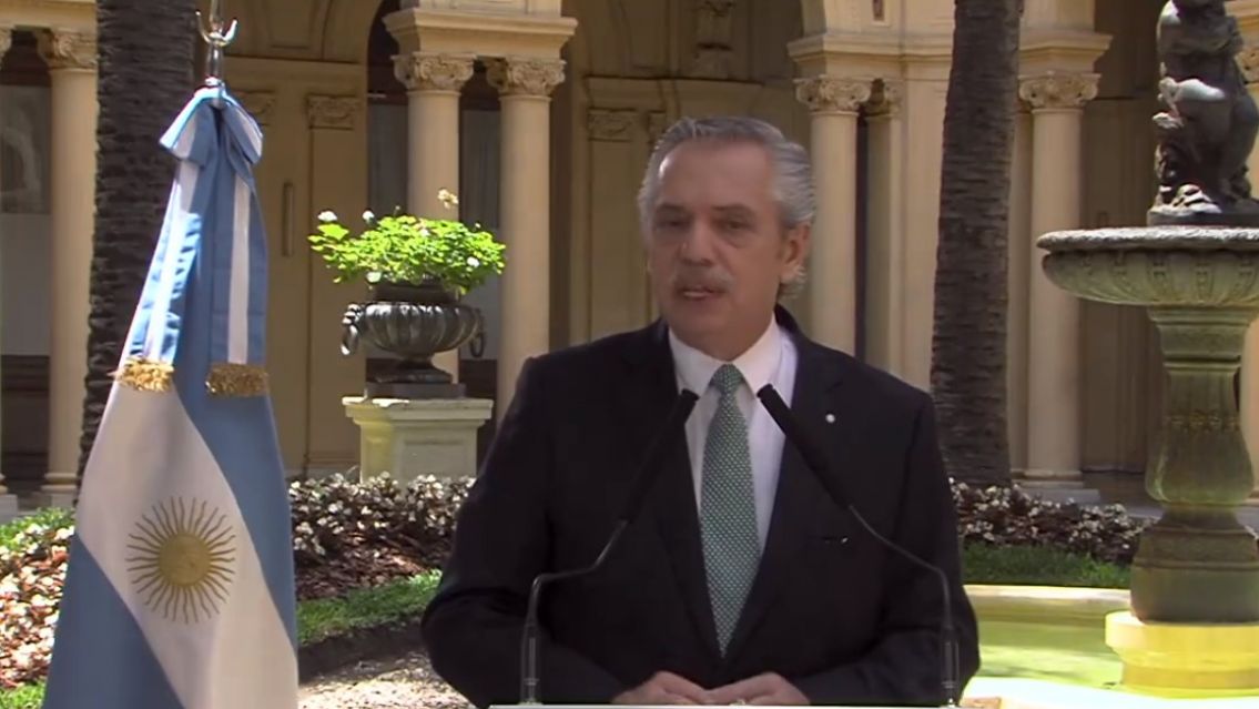 Alberto Fernández hizo su despedida por cadena nacional