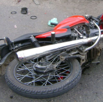 Jujeño derrapó con su moto: Está muy grave